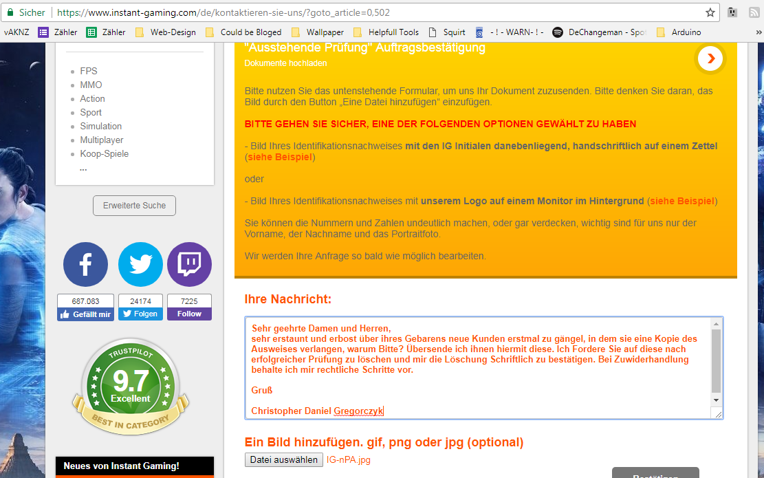 Instant Gaming, Warum?